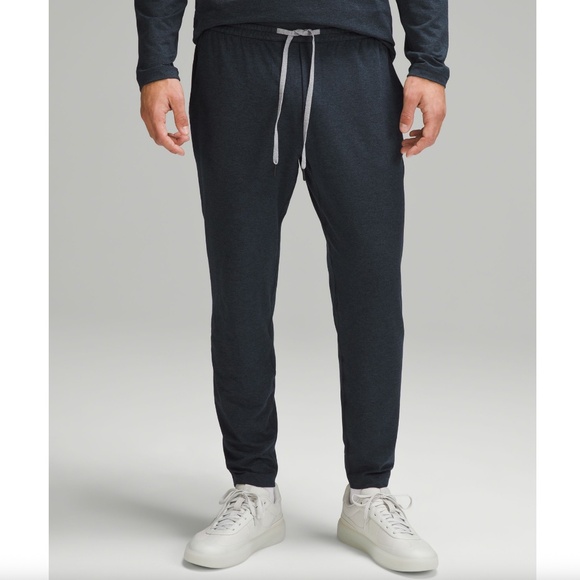 Lululemon Soft Jersey Tapered Pant, Heathered Classic Navy - Picture 1 of 5